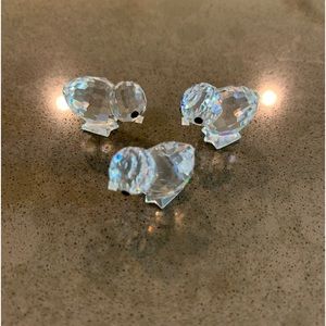 Trio set of Swarovski chicks